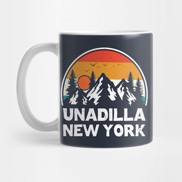 Vintage Unadilla New York NY Mountains Hiking Hike Souvenir by kalponik